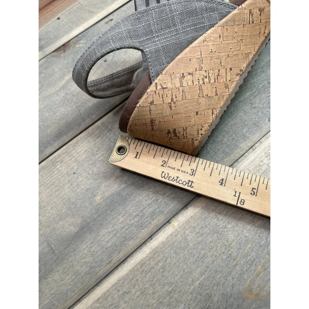 Skechers Cali Women’s US10 Sandals Taupe Beverlee Smitten Kitten Wedge Luxe Foam - Picture 8 of 8